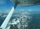 Mit der Cessna über den Alpen